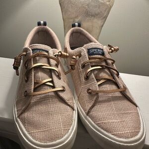 Sperry Blush Pink Canvas Boat-Style Sneakers